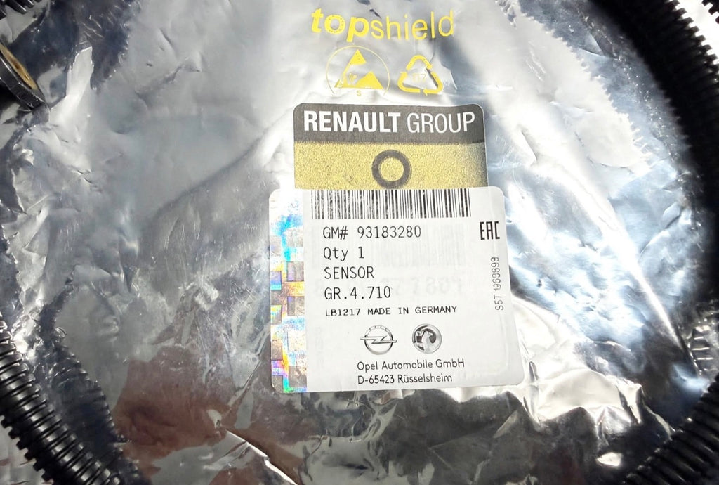 ORIGINAL Opel ABS Sensor 93183280 93 183 280 Drehzahlsensor NEU OVP